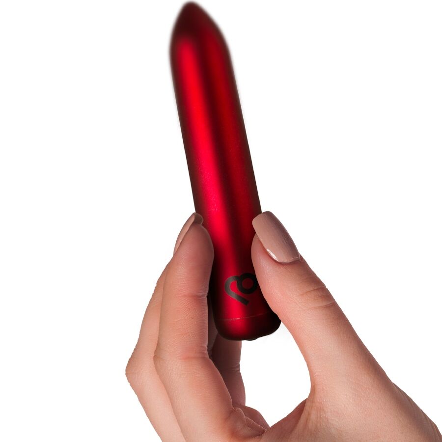 ROCKS-OFF Balle Vibrante Rechargeable Rouge Coquelicot — vue arrière