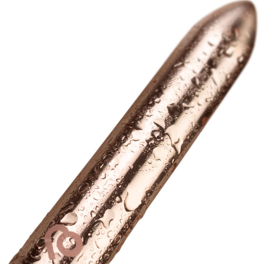 ROCKS-OFF Balle Vibrante Rechargeable Rose Dorée — vue détaillée