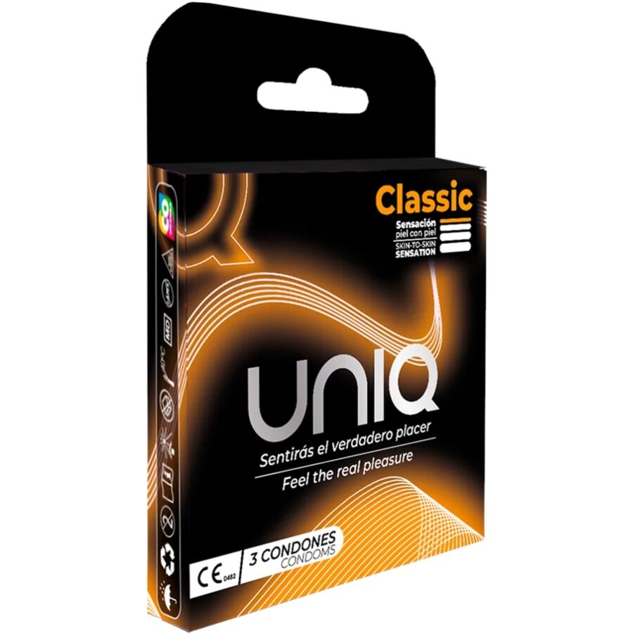 UNIQ Classic Préservatifs Sans Latex 3 Unités - Aura Intime