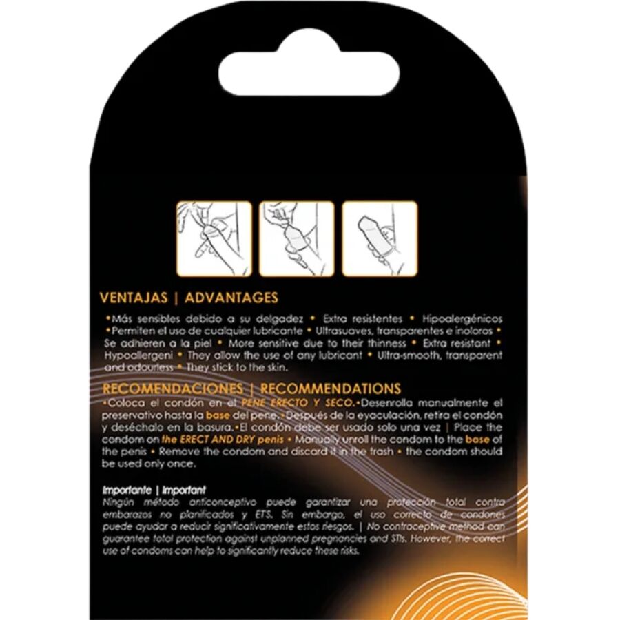 UNIQ Classic Préservatifs Sans Latex 3 Unités — vue détaillée