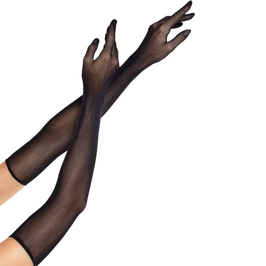 LEG AVENUE ACCESSORIES Gants Longs Réseille Opera Noirs - Aura Intime