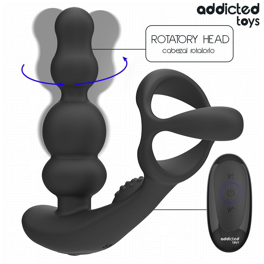 ADDICTED TOYS Masseur Prostate Rotatif À Télécommande — vue alternative