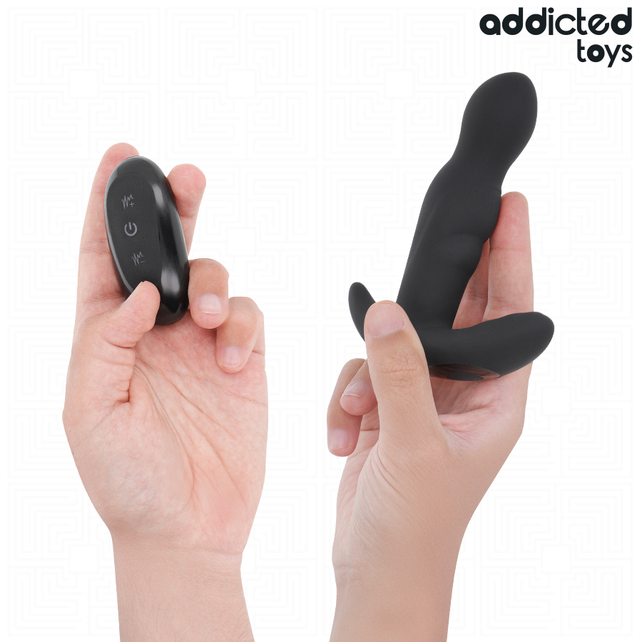 ADDICTED TOYS Plug Anal Vibrant Rotatif Télécommande — vue détaillée