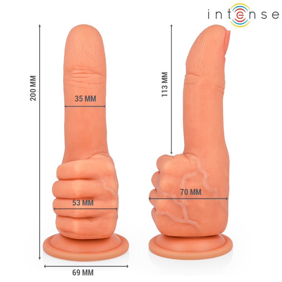 INTENSE FUN TOYS BENDER STIMULATEUR POINT G MAIN FLEXIBLE 11,3 CM — vue détaillée