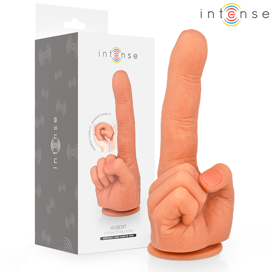 INTENSE FUN TOYS STIMULATEUR POINT G HUBERT MAIN FLEXIBLE 14,2 CM - Aura Intime