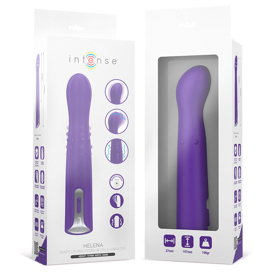 INTENSE HIGH TECH Vibrateur Helena Beads Up & Down Wiggle 13,5 Cm — vue alternative