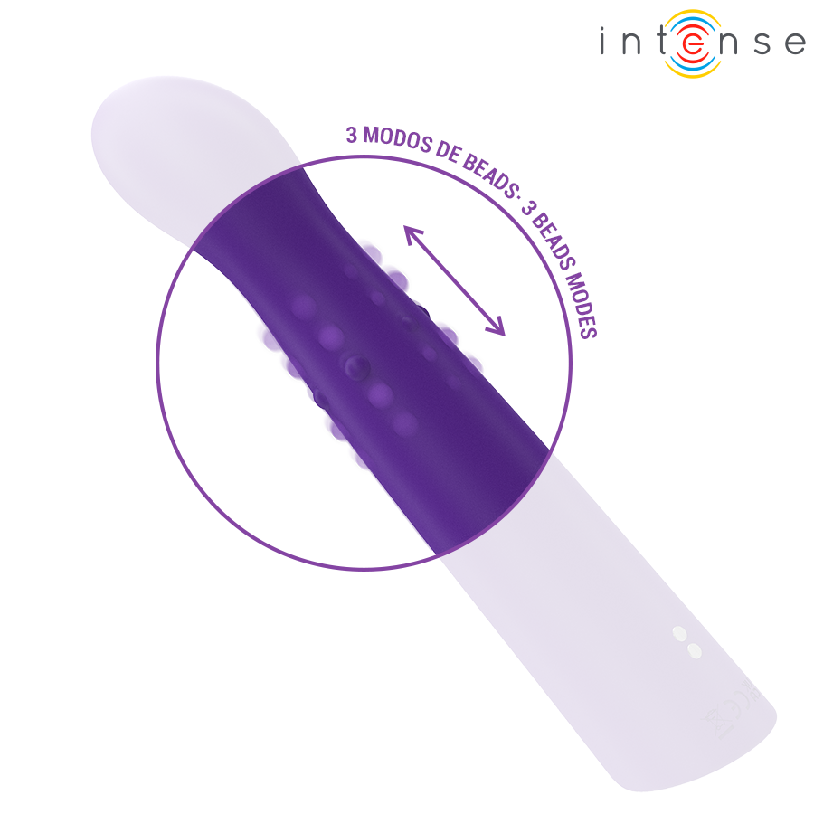INTENSE HIGH TECH Vibrateur Helena Beads Up & Down Wiggle 13,5 Cm — vue arrière