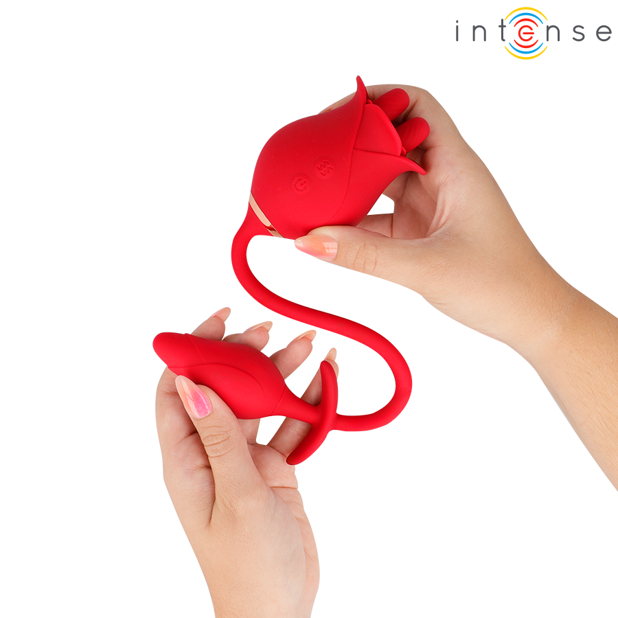 INTENSE HIGH TECH Melanie Double Stimulateur Clitoris Langue Zigzag — vue arrière