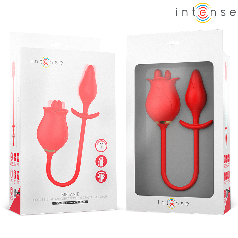 INTENSE HIGH TECH Melanie Double Stimulateur Clitoris Langue Zigzag — vue alternative