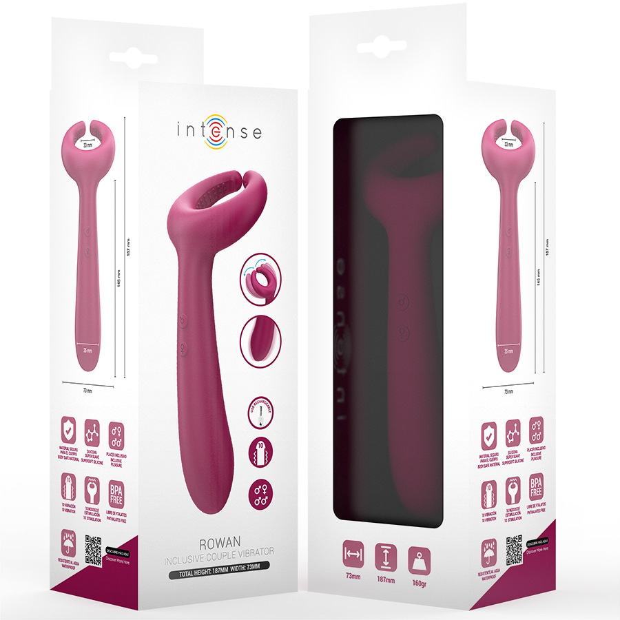 INTENSE HIGH TECH Vibrateur Rowan Inclusif Couple — vue alternative