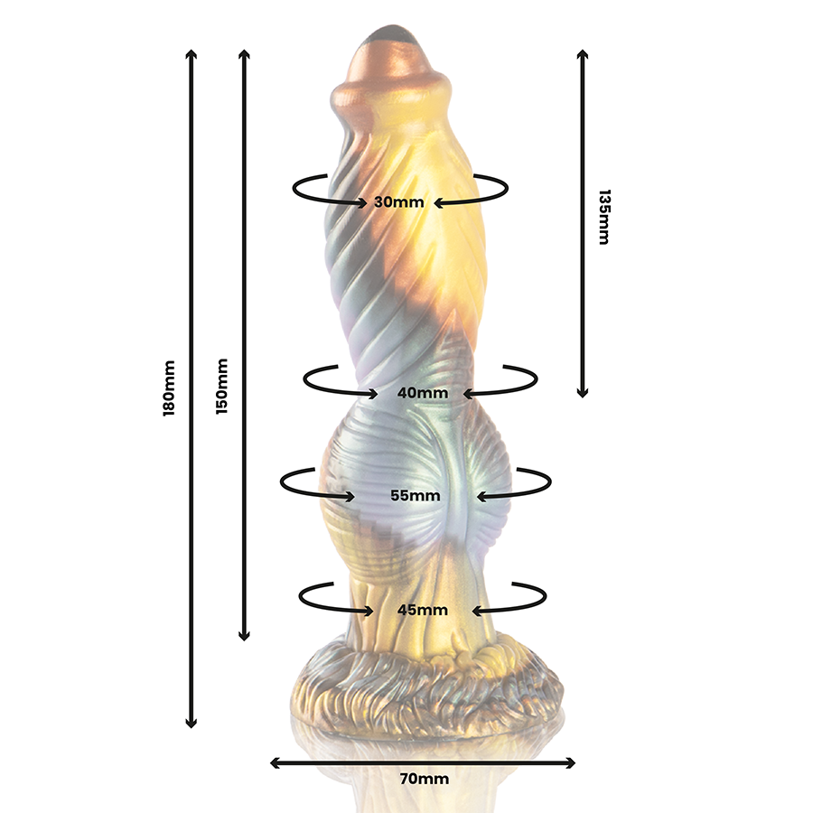 EPIC PHOENIX DILDO RÉSURGENCE PLAISIR TÉLÉCOMMANDE RECHARGEABLE — vue arrière