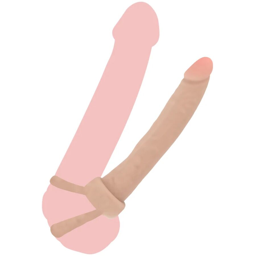 GET REAL Pénétrateur Anal Silicone Double Trouble 16 Cm — vue détaillée