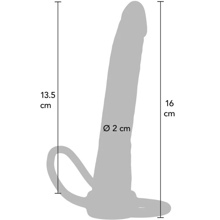 GET REAL Pénétrateur Anal Silicone Double Trouble 16 Cm — vue alternative