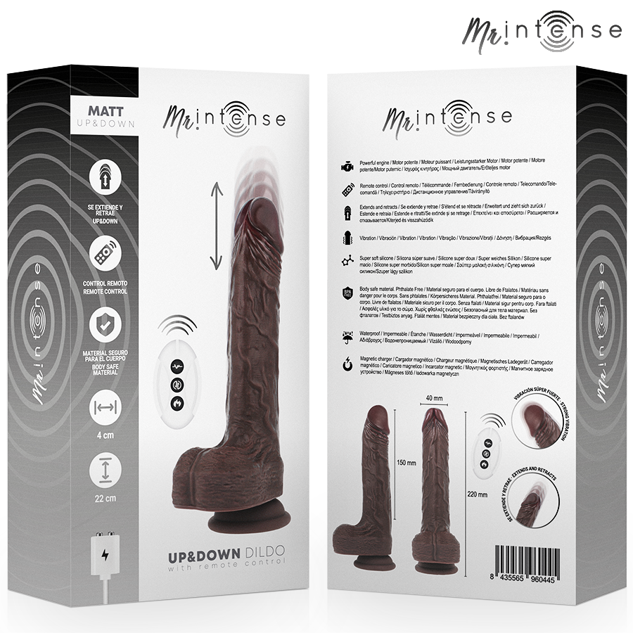 MR. INTENSE HIGH TECH Matt Réaliste Multifonction Vibration Haut Bas Télécomman... — accessoires inclus