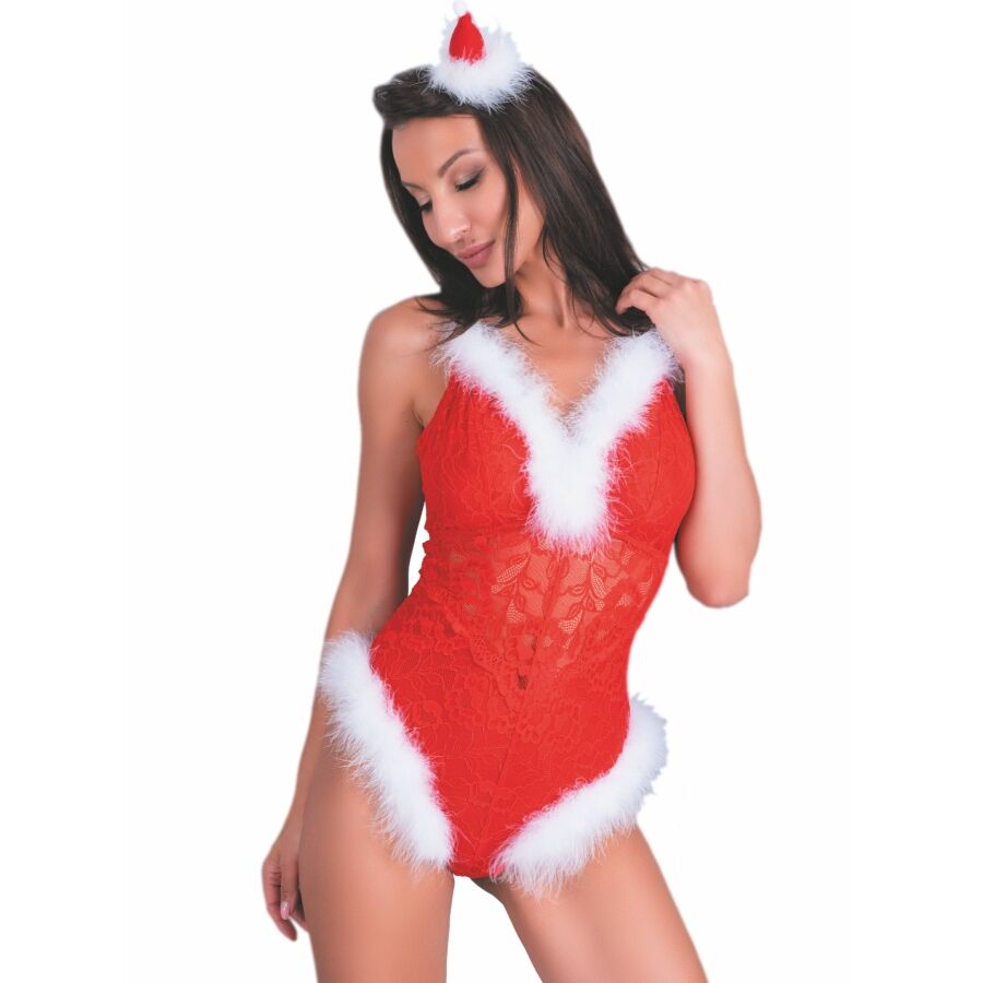 LIVCO CORSETTI BODIES Body Noël Père Noël Coquin Lc 90706 S/M - Aura Intime