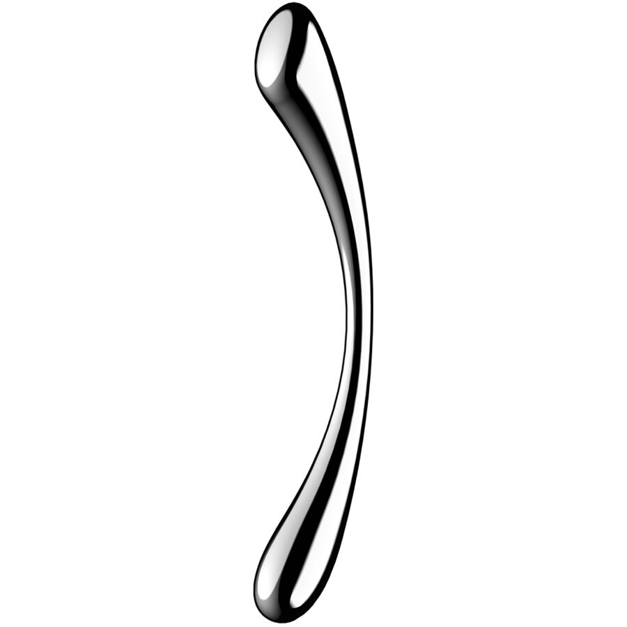 SATISFYER DILDO COSMIC CREST 1 GODEMICHET DOUBLE EXTRÉMITÉ ACIER INOXYDABLE - Aura Intime