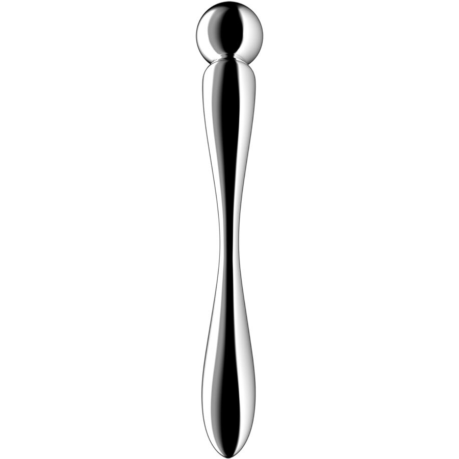 SATISFYER DILDO STAR FORCE 2 GODEMICHET DOUBLE ACIER INOXYDABLE — vue détaillée