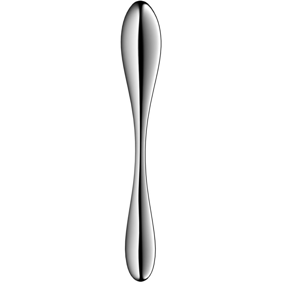 SATISFYER DILDO STAR FORCE 3 GODEMICHET DOUBLE ACIER INOXYDABLE — vue détaillée