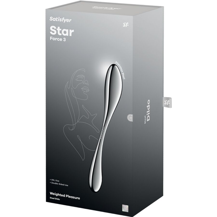 SATISFYER - Star Force 3 Double Stainless Steel Dildo