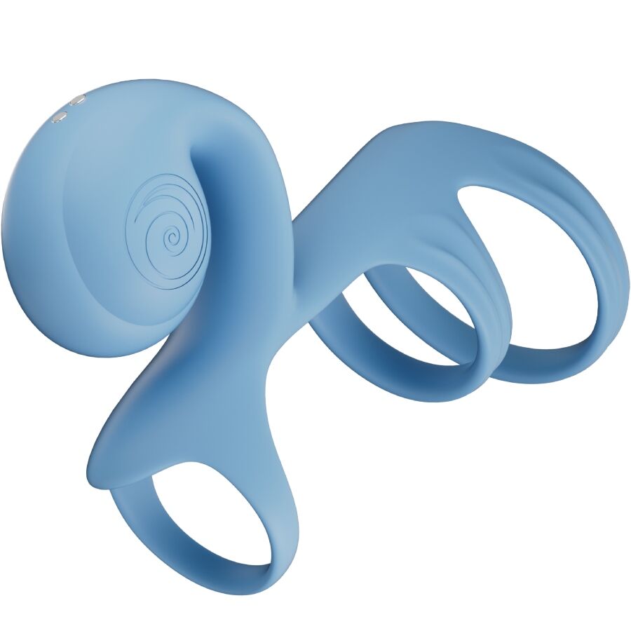SNAIL VIBE JOVI ARC ANNEAU COUPLE TÉLÉCOMMANDE BLEUE - Aura Intime