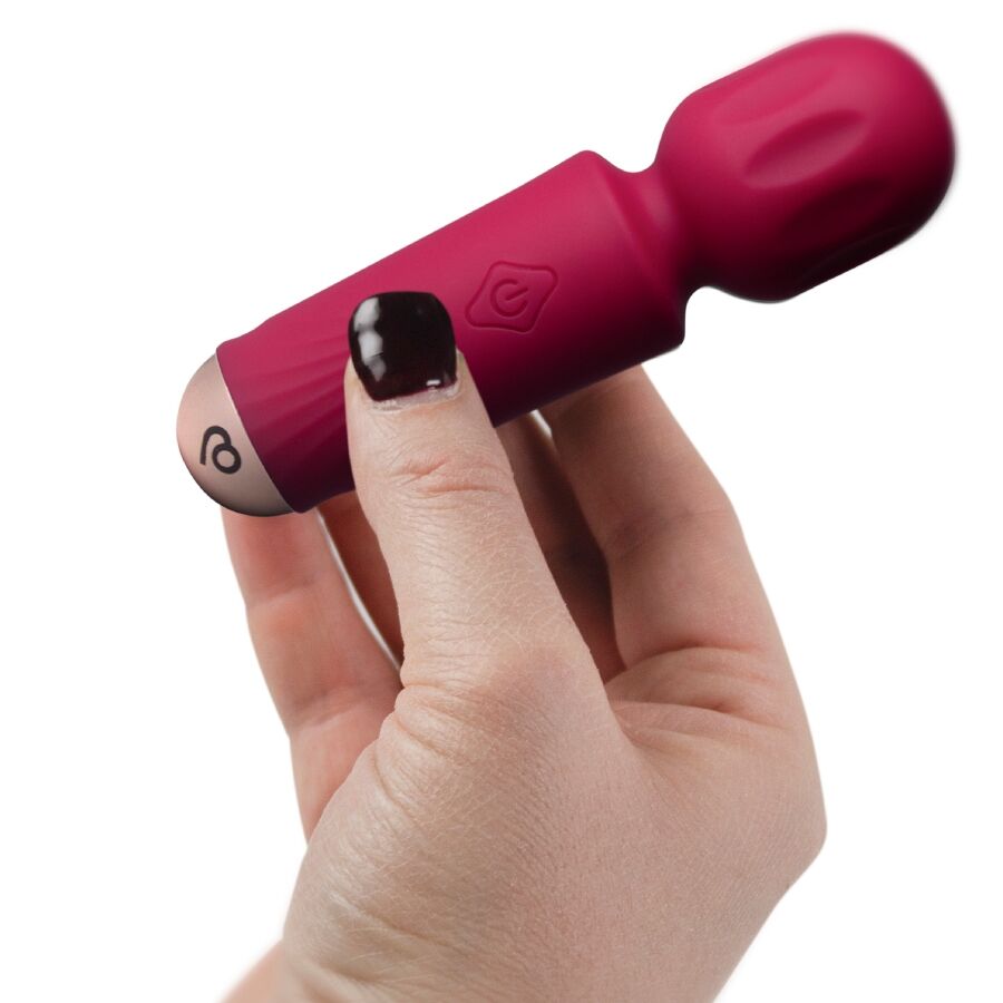ROCKS-OFF Mini Baguette Rechargeable 16 Fonctions Rouge Azalée — vue alternative