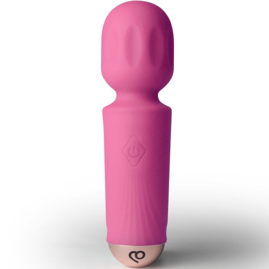 ROCKS-OFF Mini Baguette Rechargeable 16 Fonctions Rose Pivoine — vue détaillée
