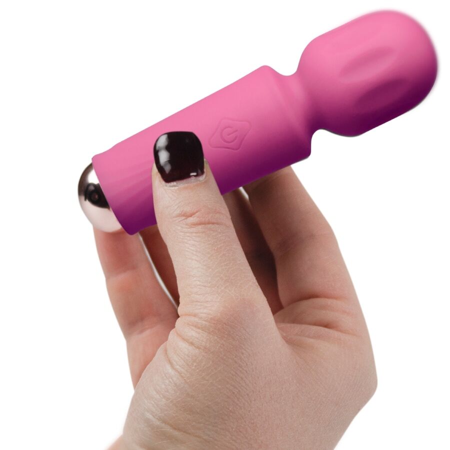 ROCKS-OFF Mini Baguette Rechargeable 16 Fonctions Rose Pivoine — vue alternative