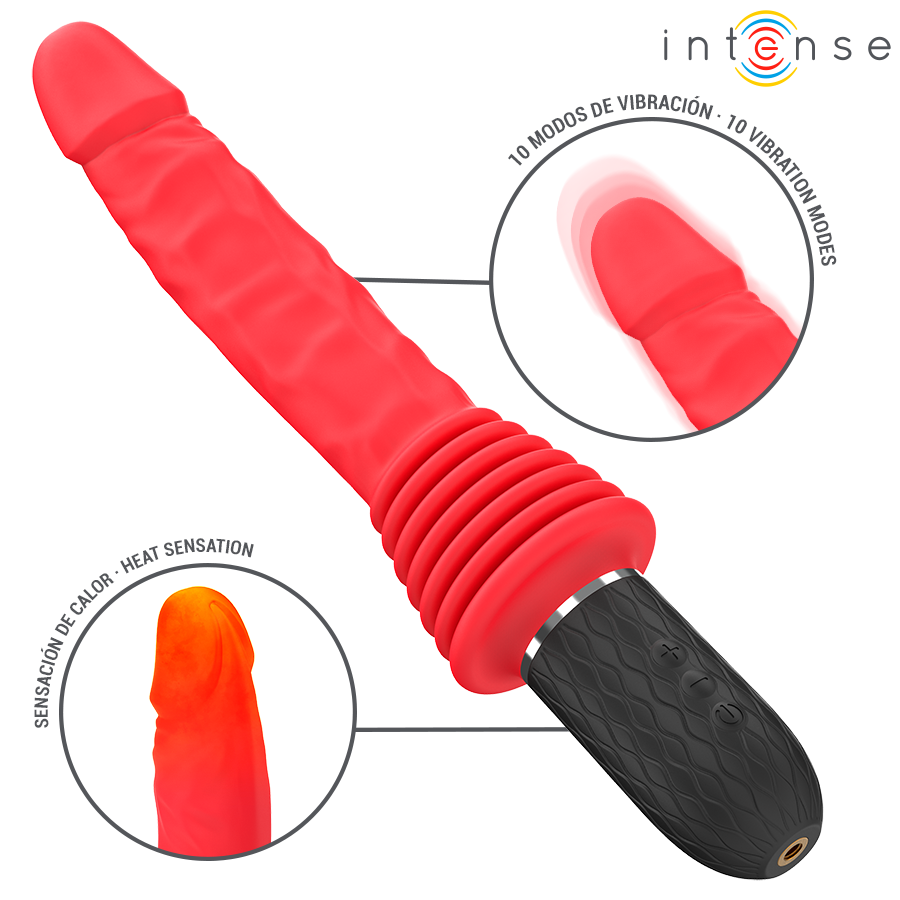 INTENSE HIGH TECH VIBRATEUR À POUSSÉE TÉLÉCOMMANDÉ CYNTHIA CHAUFFAGE — vue alternative