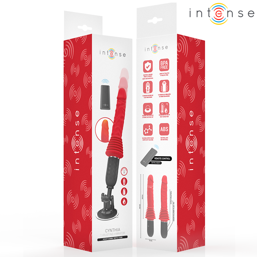 INTENSE - Cynthia Remote Control Thrusting Vibrator with Heating