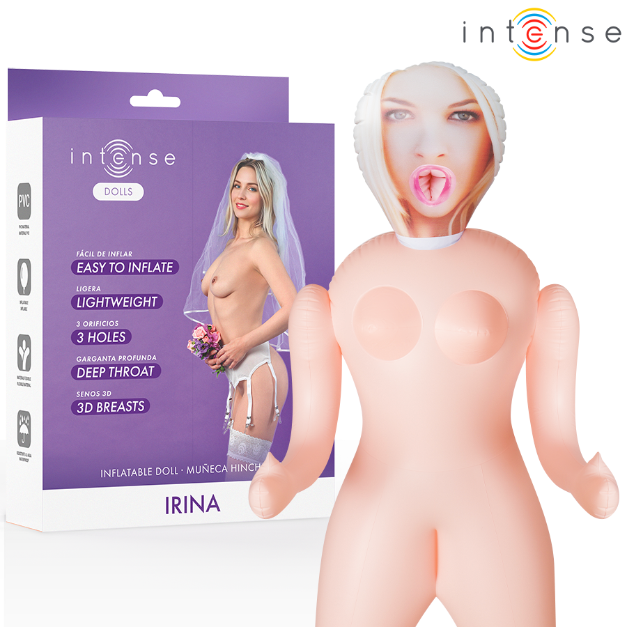 INTENSE BODIES & MASTURBATORS POUPÉE GONFLABLE IRINA À TROIS ORIFICES - Aura Intime