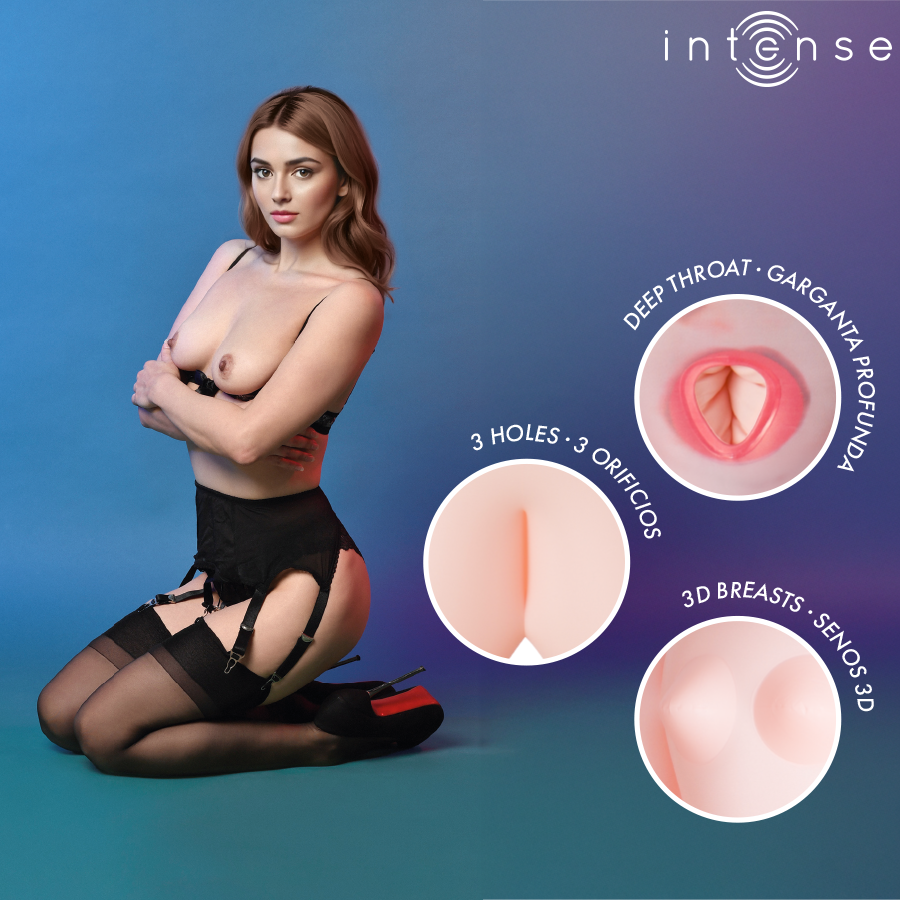INTENSE BODIES & MASTURBATORS POUPÉE GONFLABLE MONIQUE À TROIS ORIFICES — vue alternative