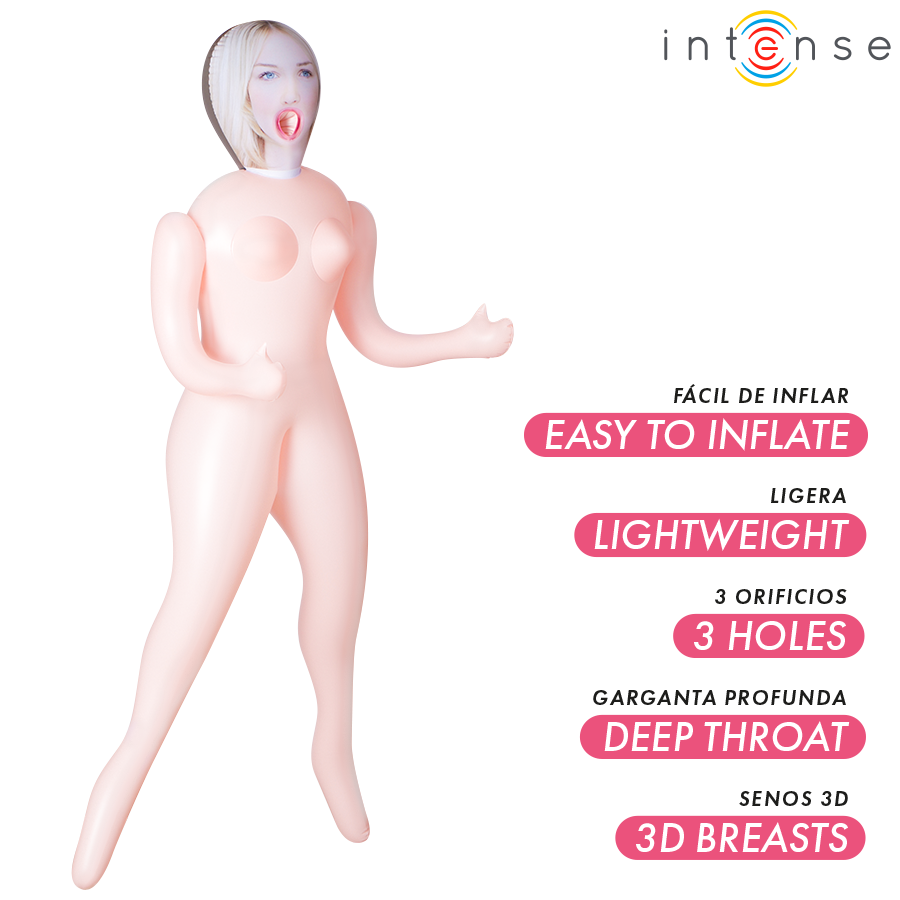 INTENSE DOLLS - Ingrid Inflatable Doll With Three Orifices