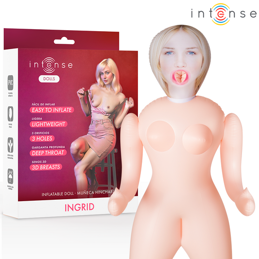 INTENSE BODIES & MASTURBATORS POUPÉE GONFLABLE INGRID À TROIS ORIFICES - Aura Intime