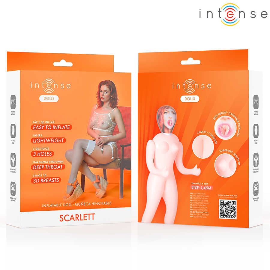 INTENSE BODIES & MASTURBATORS POUPÉE GONFLABLE SCARLETT À TROIS ORIFICES — vue alternative