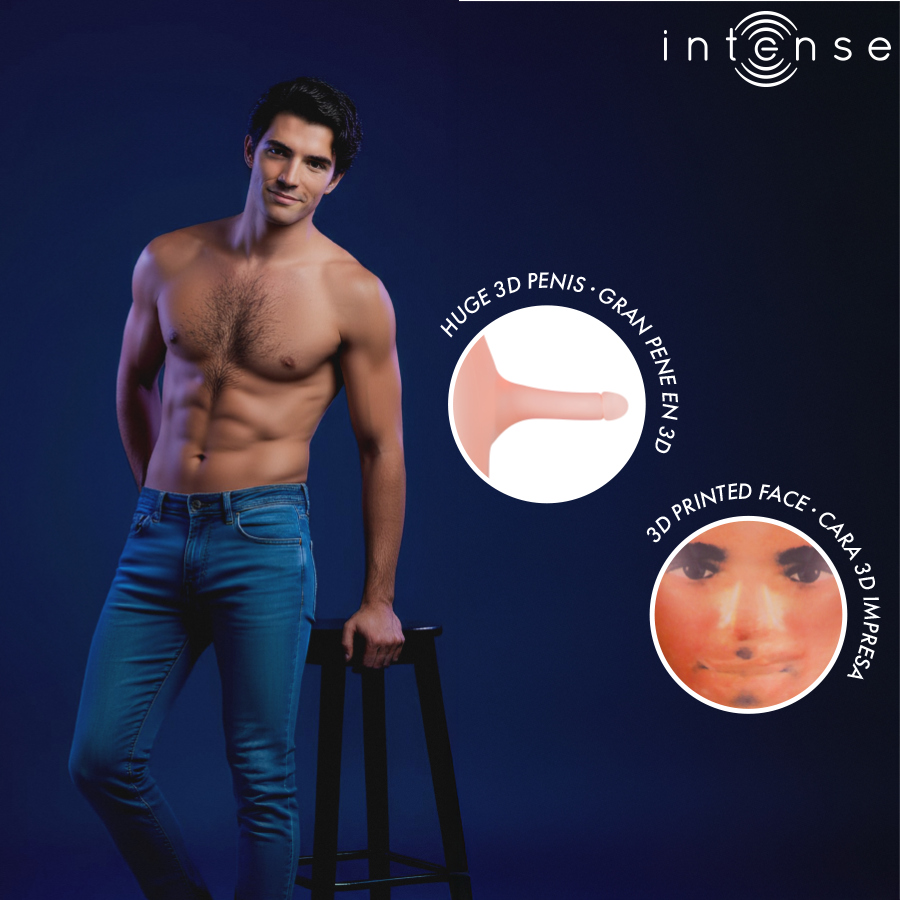INTENSE BODIES & MASTURBATORS POUPÉE GONFLABLE ANTHONY PÉNIS 3D — vue alternative