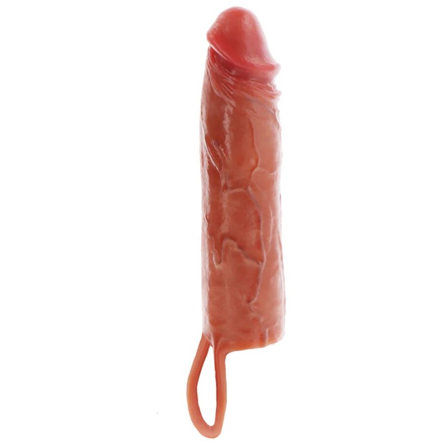 GET REAL - Caramel Moisturizing Silicone Penis Sleeve 20 cm