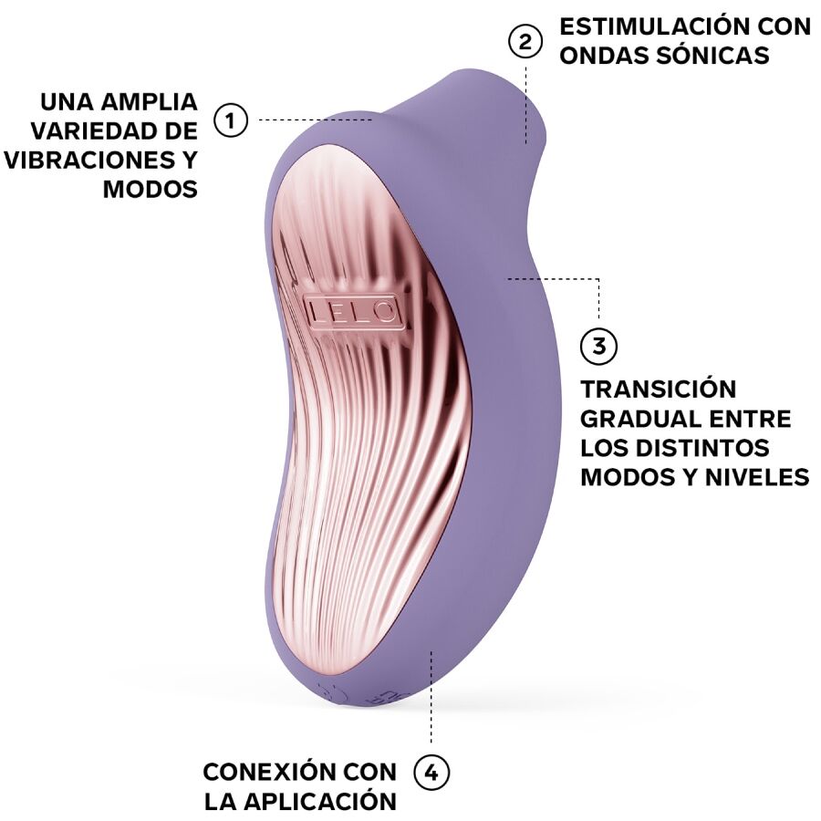 LELO Sona 3 Masseur Clitoral Sonique Violet Dusk — vue arrière