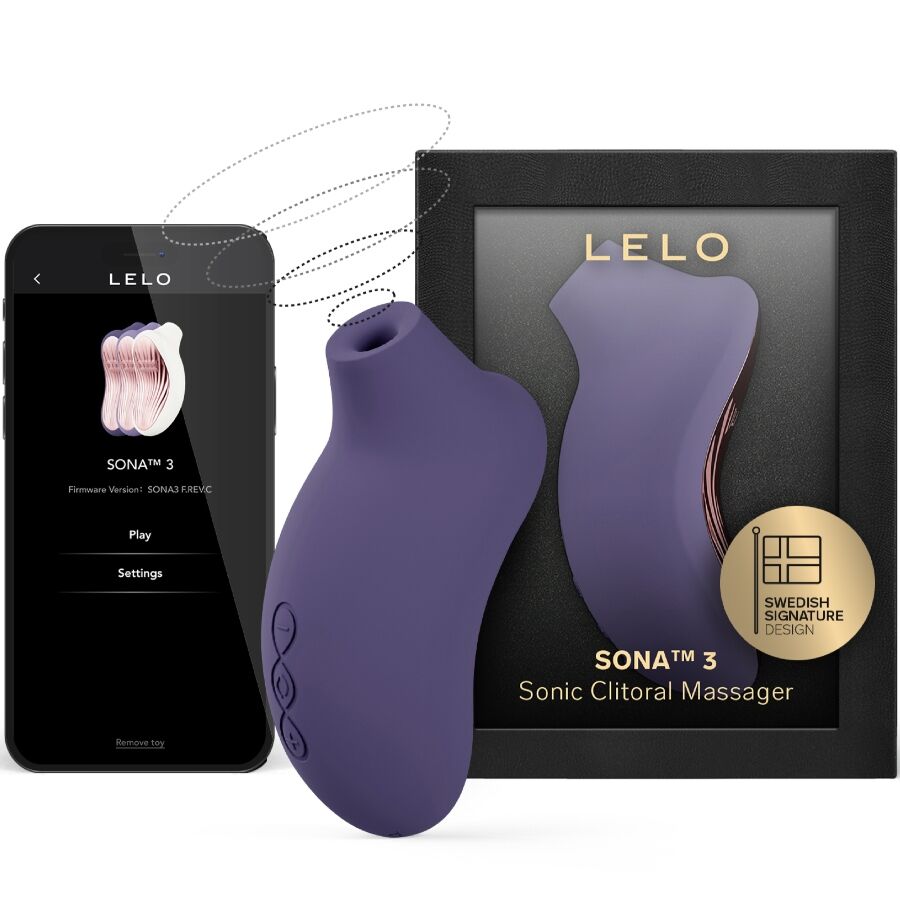 LELO Sona 3 Masseur Clitorial Sonique Cyber Violet - Aura Intime