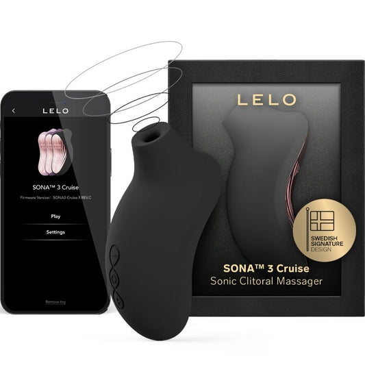 LELO Sona 3 Cruise Masseur Clitoral Sonique Noir - Aura Intime