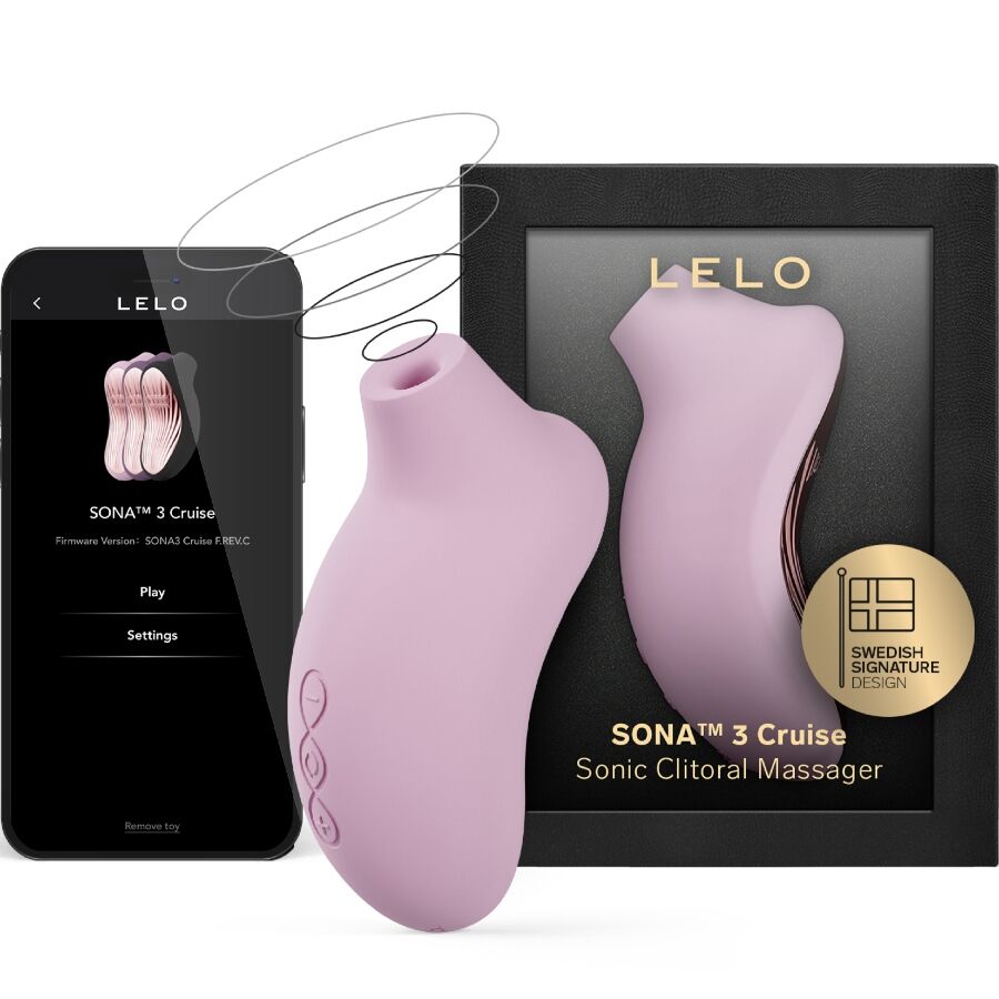 LELO Sona 3 Cruise Masseur Clitoral Sonique Rose Pâle - Aura Intime
