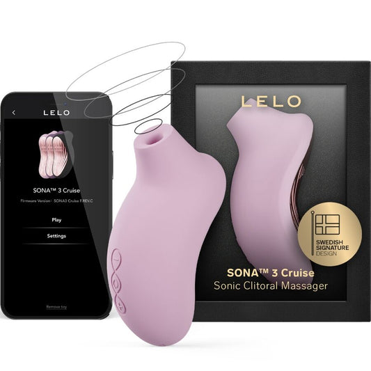 LELO Sona 3 Cruise Masseur Clitoral Sonique Rose Pâle - Aura Intime