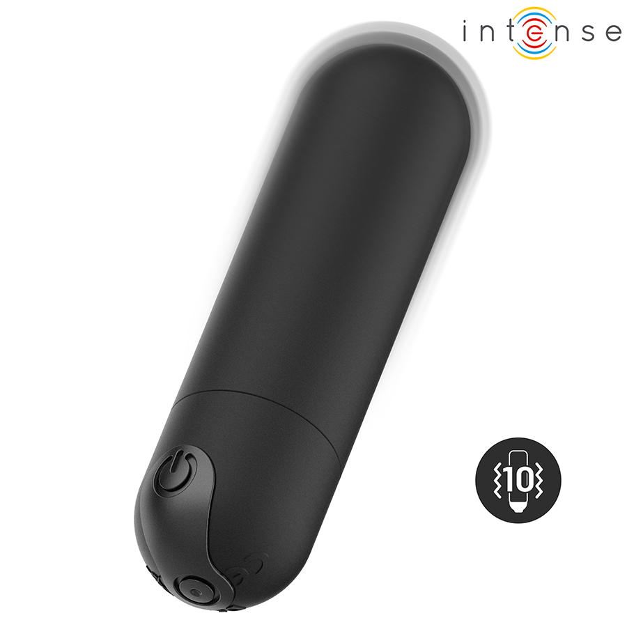 INTENSE FUN TOYS Karen Mini Vibrant Rechargeable Balle Noire — vue arrière