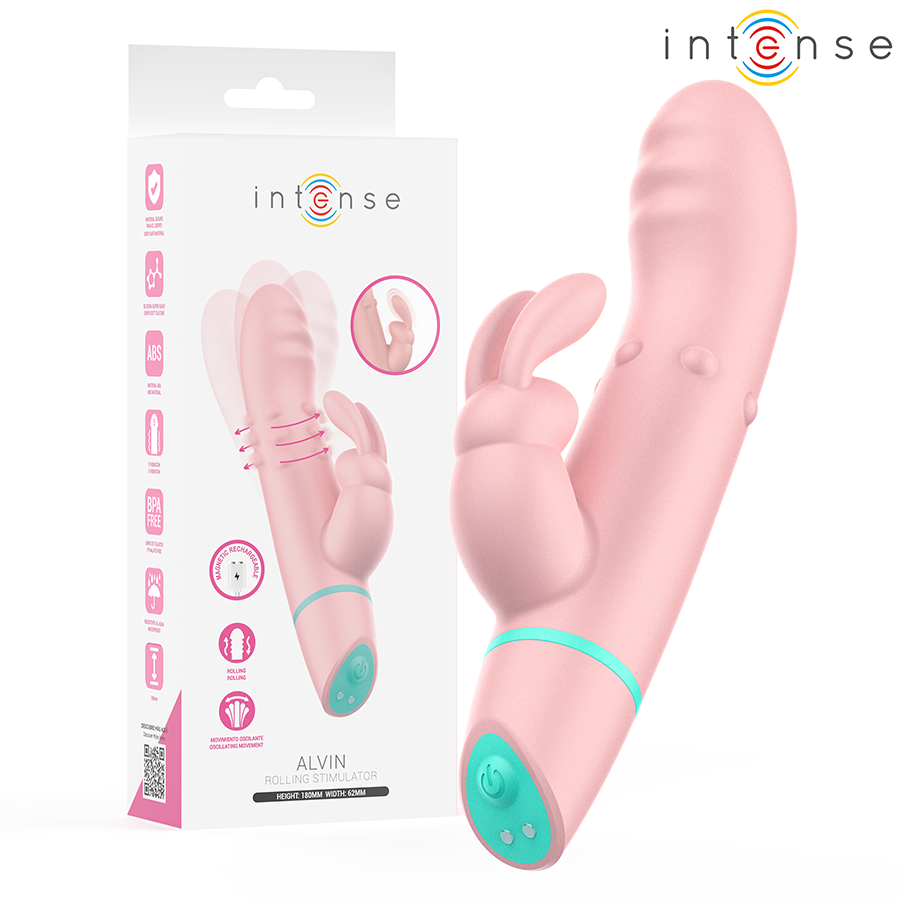 INTENSE HIGH TECH Stimulateur Alvin Rabbit Vibrateur À Roulement + Oscillant - Aura Intime
