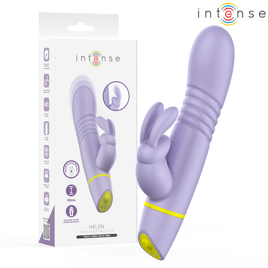 INTENSE HIGH TECH Stimulateur Vibrateur À Poussée Helen Rabbit - Aura Intime