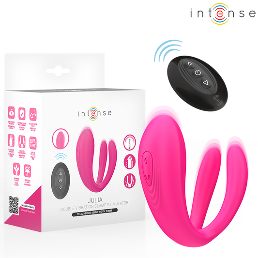 INTENSE REMOTE CONTROL Julia Double Vibrateur À Pince Stimulateur Télécommande - Aura Intime