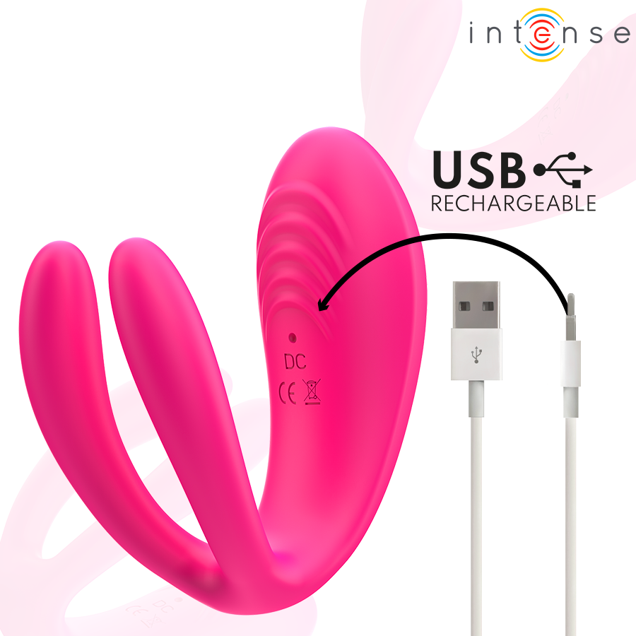 INTENSE REMOTE CONTROL Julia Double Vibrateur À Pince Stimulateur Télécommande — vue arrière