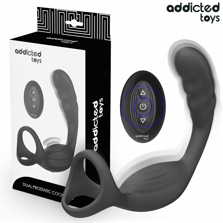 ADDICTED TOYS Anneau Pénis Prostatique Double Télécommande - Aura Intime