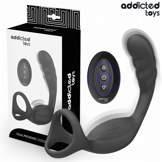 ADDICTED TOYS Anneau Pénis Prostatique Double Télécommande - Aura Intime