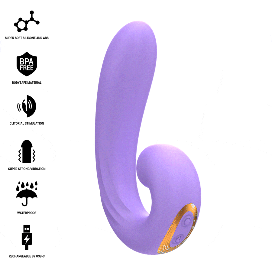 INTENSE HIGH TECH Meryl Double Vibration Stimulateur Clitorien — vue détaillée