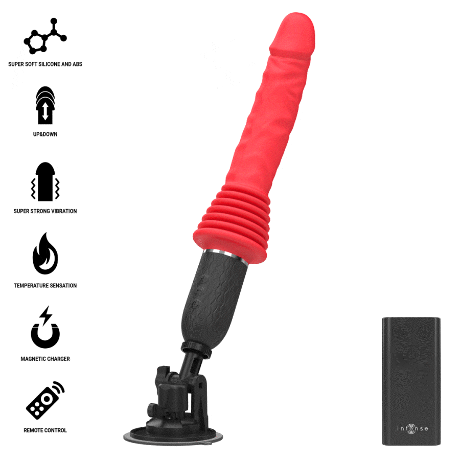 INTENSE HIGH TECH VIBRATEUR À POUSSÉE TÉLÉCOMMANDÉ CYNTHIA CHAUFFAGE — vue détaillée